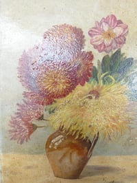 Image 4 of Bouquet de fleurs, peinture à l'huile