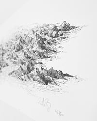 Image 3 of Mes Alpes / Cadre Noyer