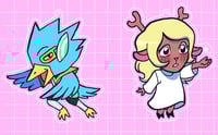Deltarune Charms Berdly and Noelle (Preorder)