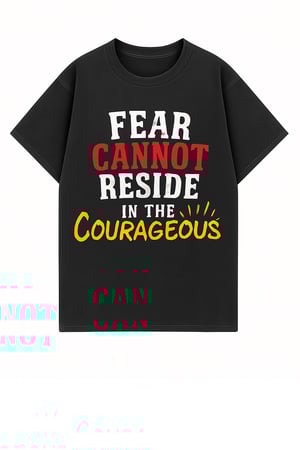 Courageous Collection Black Washed Oversized Tee
