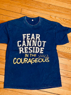 Courageous Collection Blue Washed Over Sized Tee