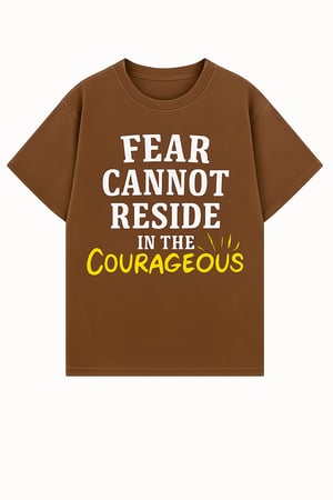 Courageous Collection Brown Washed Oversized Tee