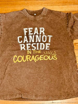 Courageous Collection Brown Washed Oversized Tee