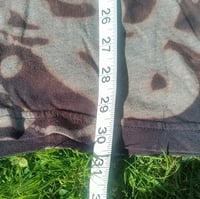 Image 2 of Bleach Dye "Be The Reason Someone Smiles Today" Black and Grey Grunge T-shirt, size 2XL