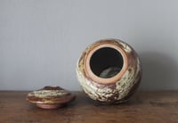 Image 4 of Crackle slip and ash glazed Caddy