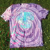 Image 1 of Upcycled Orlando Florida Bleach-Dye Swirl T-shirt, Size S