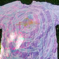 Image 1 of Upcycled bleach-dye T-shirt 'Great Wave', Size S