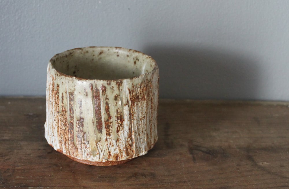 Image of  Low Footed Cup with ash glazed interior