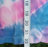 Image 3 of Upcycled tie-dye Adidas T-shirt 'Eye of the Lotus', Size S