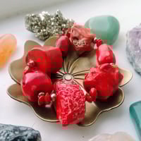 Image 5 of Red Coral Root Chakra Bracelet