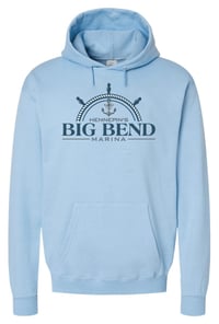 Hanes Unisex Ecosmart® Hooded Sweatshirt in Light Blue