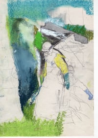 Image 1 of Study 4 for painting Der Besucher  29.7 x 20.5 cm 2014