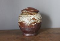 Image 3 of Crackle slip and ash glazed Caddy