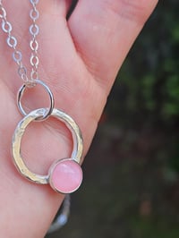Image 5 of Mother of Pearl Hoop Necklace 