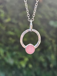 Image 6 of Mother of Pearl Hoop Necklace 