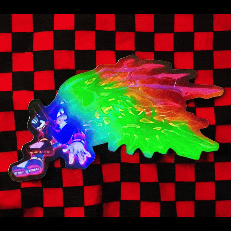 Large Holographic Shadow Sticker