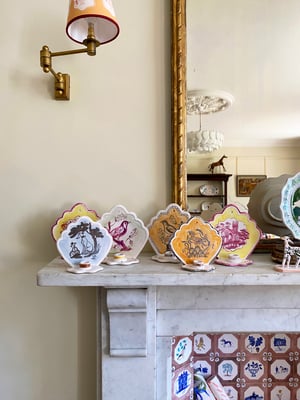 Image of Silver & Rutile Lustreware Wall Sconce - Smaller size - Bird