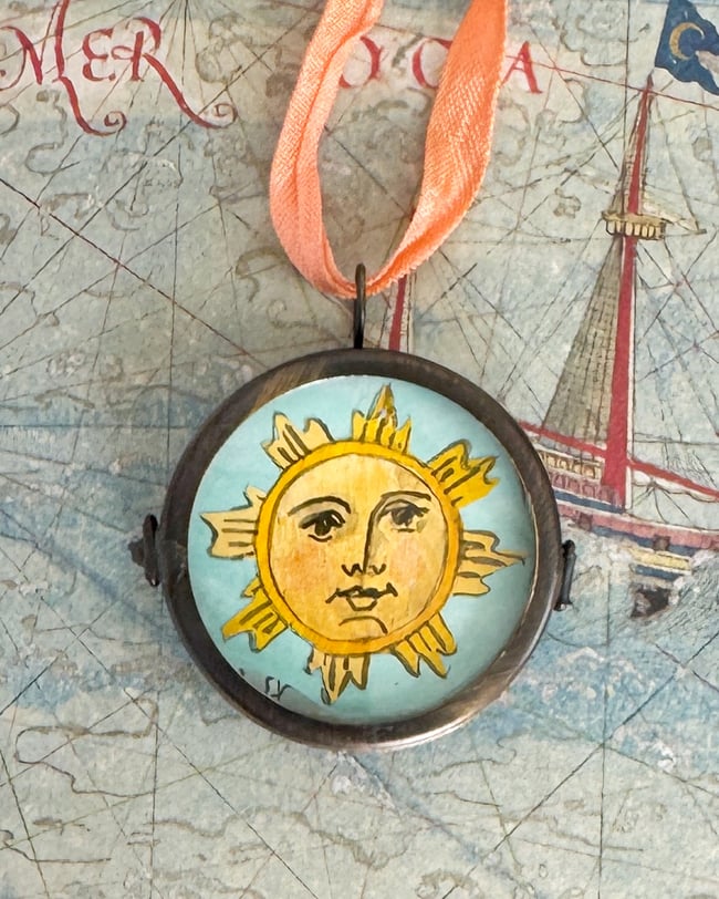 Clarus Sun ~ giclée print in locket