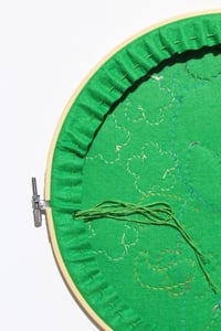 Image 4 of Handmade Nestor The Bull Felt Applique Hanging