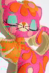 Image 4 of Handmade Paisley the Cat Feltie Pillow Toy