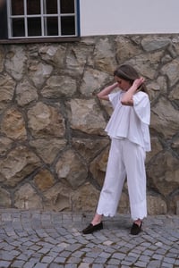 Image 4 of EDMUNDA White Cotton Blouse