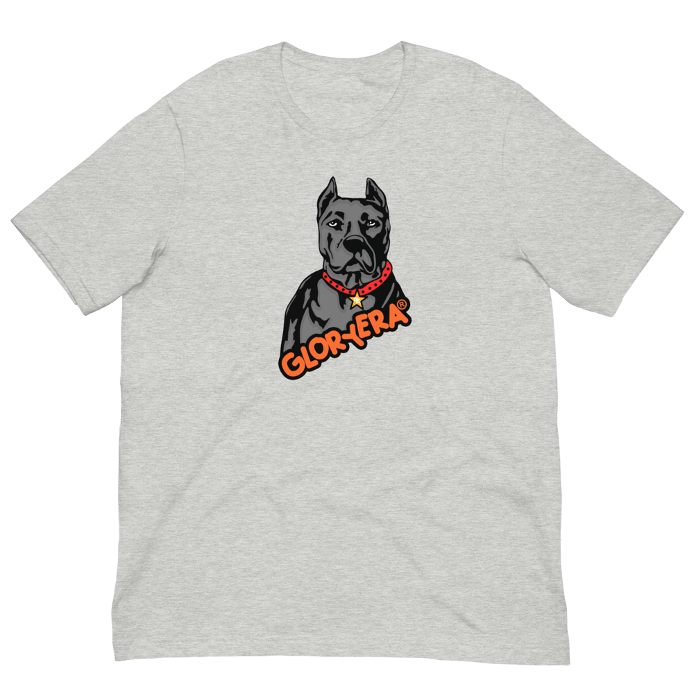 Image of GLORYERA® DOG TEE (HEATHER GRAY/ORANGE)