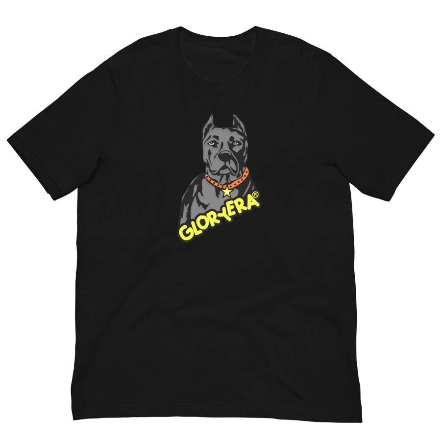 Image of GLORYERA® DOG TEE (BLACK/YELLOW)