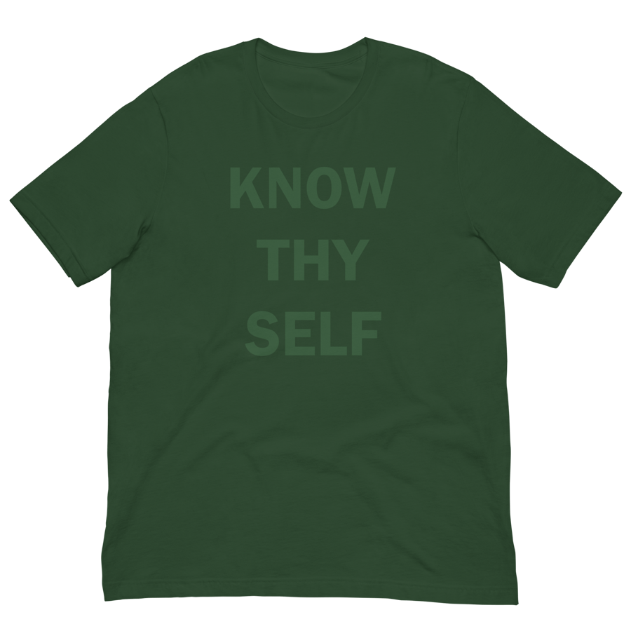Image of GLORYERA® KNOW THY SELF TEE (GREENONGREEN)