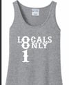 Grey woman’s Local only 81 Tank tops