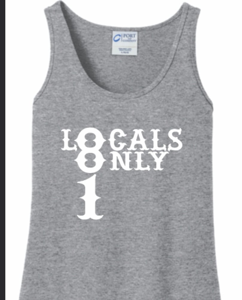 Grey woman’s Local only 81 Tank tops