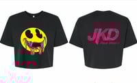 Image 3 of Trippy Smiley Crop T