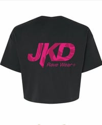 Image 2 of Trippy Smiley Crop T