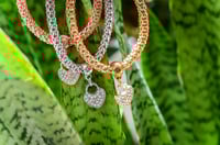 Image 1 of Multicolor - Heart Lock Bracelet Series