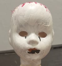 Image 5 of Horror Creepy Porcelain Doll Head LED Nightlight OOAK Halloween Art Scary Oddities 