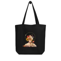 Image 3 of Let Your Light Shine From Within - Black Organic Cotton - Eco Tote Bag