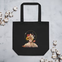Image 1 of Let Your Light Shine From Within - Black Organic Cotton - Eco Tote Bag