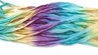 Image 3 of Ready To Ship! 10YD. MERMAID DREAMS HAND DYED SARI SILK RIBBON BY COLOR BURST SILK