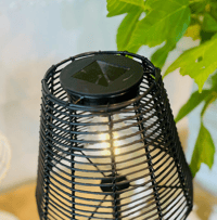 Image 2 of Solar Table Light in Black 