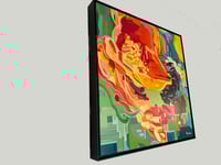 Image 2 of Bee in Poppy, original painting