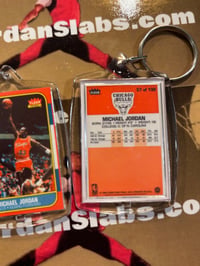 Image 2 of 1986 Fleer Jordan Keychain/Tree Ornament 