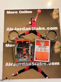 Image 3 of 1986 Fleer Jordan Keychain/Tree Ornament 