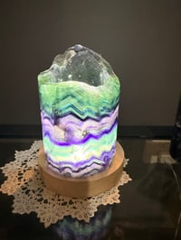 Image 1 of FLUORITE LAMP SHADE 