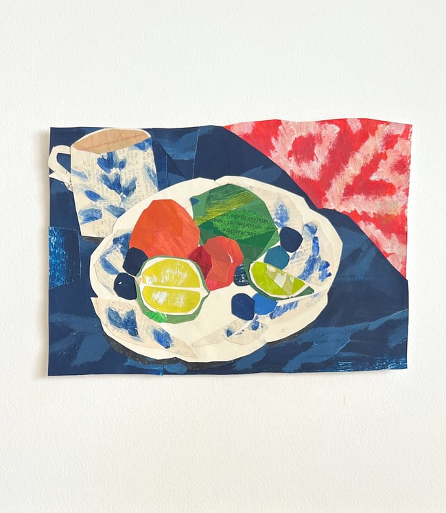 still life w blueberries