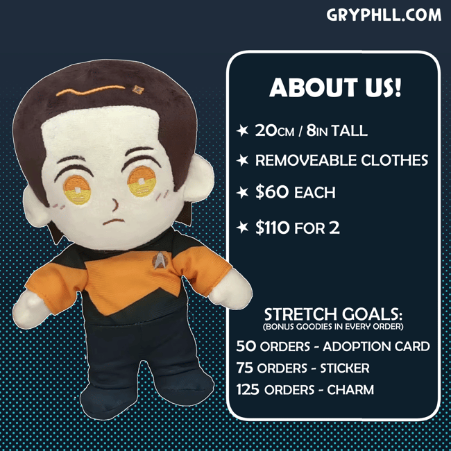 PREORDER - DATA & GEORDI PLUSH