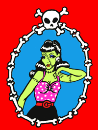 Zombie Girl 5x7" Print