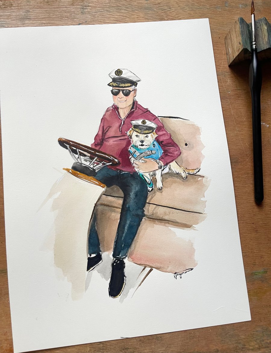 Image of Pet and Owner Portrait