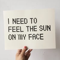 Image 1 of FEEL THE SUN Print