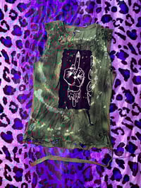 Image 1 of Green Distressed Squeak Hand Shirt