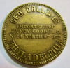 19TH CENTURY CIVIL WAR ERA STORE CARD ADVERTISING TOKEN--UNLISTED 