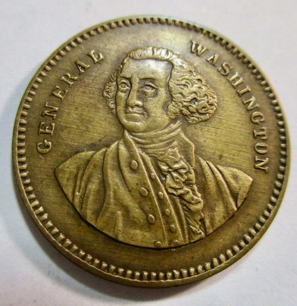 19TH CENTURY CIVIL WAR ERA STORE CARD ADVERTISING TOKEN--UNLISTED 